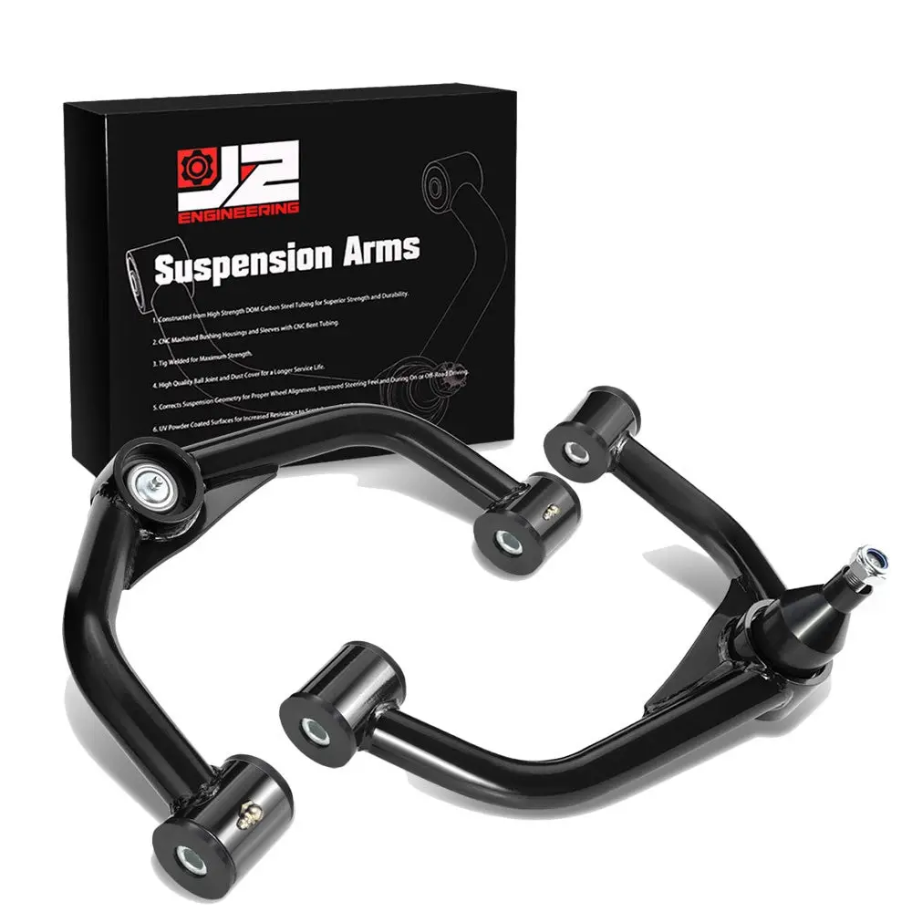 J2 Black 2-4" Lift Front Upper Control Arm For 11-19 Chevrolet Silverado Gmc Sierra 2500 3500 Hd 1