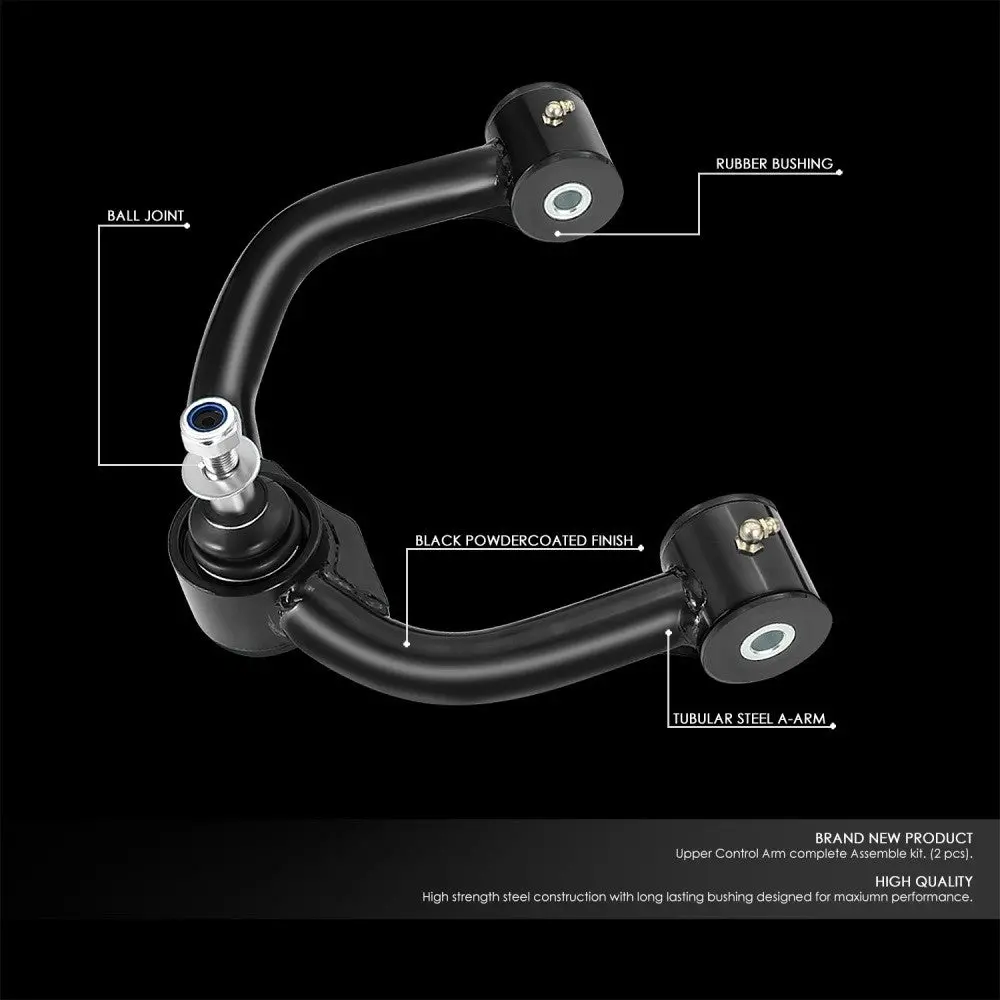 J2 Black 2-4" Lift Front Upper Control Arm For 06-22 Expedition/04-20 F-150/06-08 Mark Lt/06-22 Navigator 2