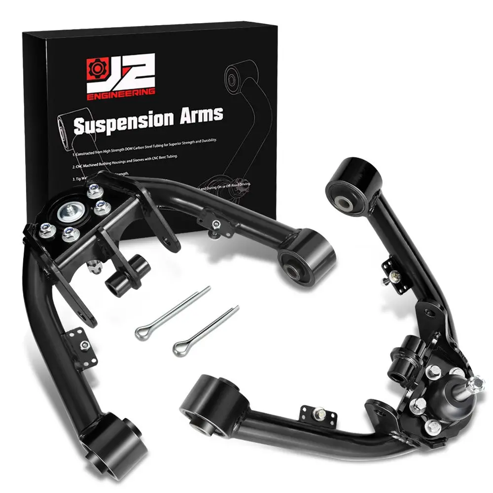 J2 Black 2-4" Lift Front Upper Control Arm For 99-06 Chevrolet Silverado Gmc Sierra 1500 1