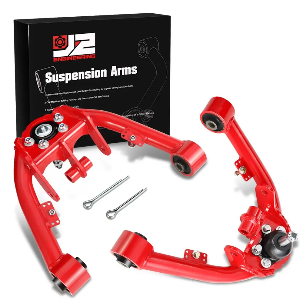 J2 Red 2-4" Lift Front Upper Control Arm For 99-06 Chevrolet Silverado Gmc Sierra 1500 1