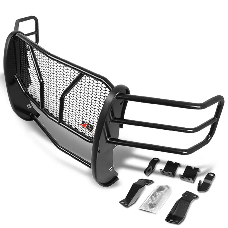 Black Mild Steel Full Front Grille Guard For 14-15 Chevrolet Silverado 1500 1
