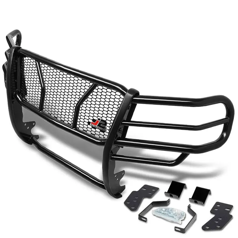 J2 Black Mild Steel Frame Full Front Grille Guard For 07-13 Chevrolet Avalanche 1