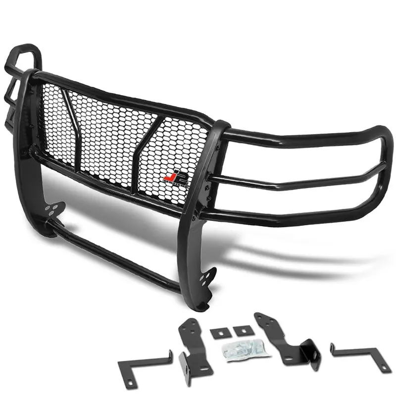 J2 Black Mild Steel Full Front Grille Guard For 11-14 Silverado 2500 Hd/3500 Hd 1