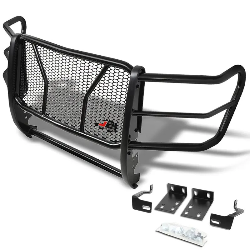 J2 Black Mild Steel Full Front Grille Guard For 11-16 Ford F-250 Super Duty 1