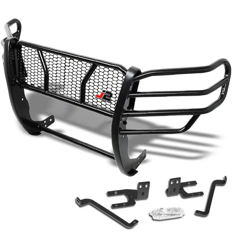 J2 Black Mild Steel Full Front Grille Guard For 05-15 Toyota Tacoma 2.7L/4.0L 1