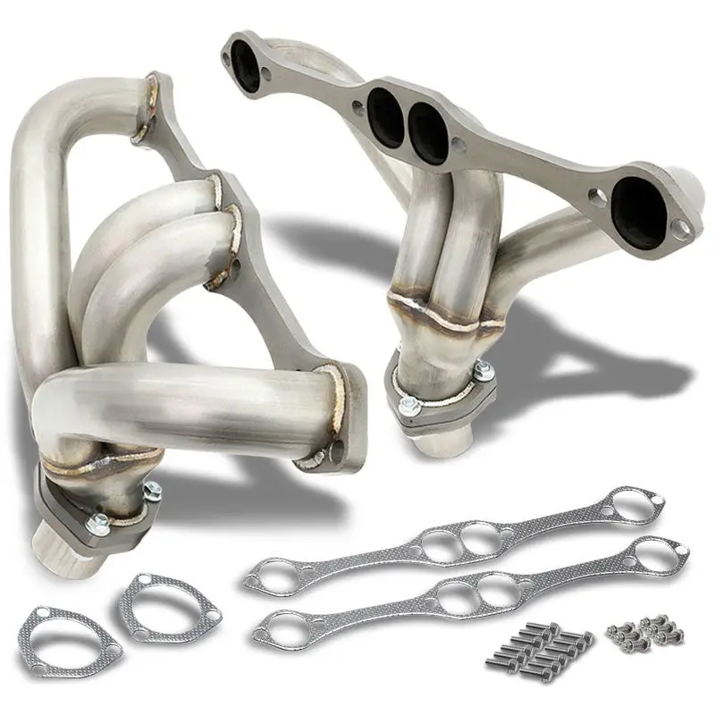J2 4-1 Small Block Hugger Exhaust Header For 66-96 Chevy Sbc V8 305 327 350 400 1