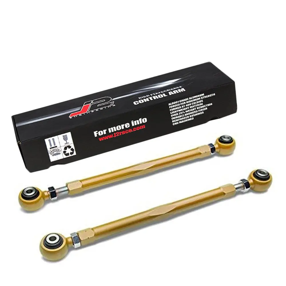 J2 Gold Rear Lower Suspension Traction Bar Tie Rod For 89-94 Nissan 240Sx S13 1
