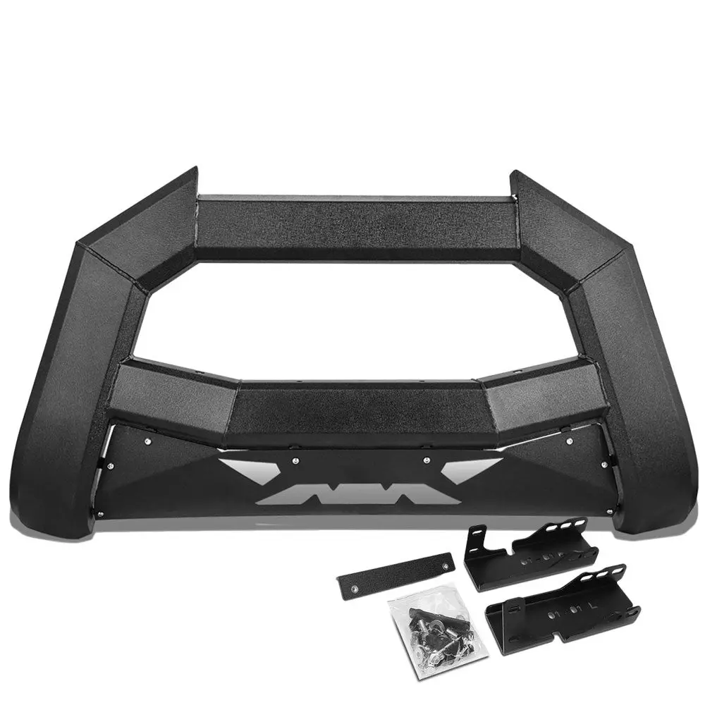 J2 Square Frame Bat Design Front Bumper Bull Bar Guard For 07-18 Chevy Silverado Gmc Sierra 1