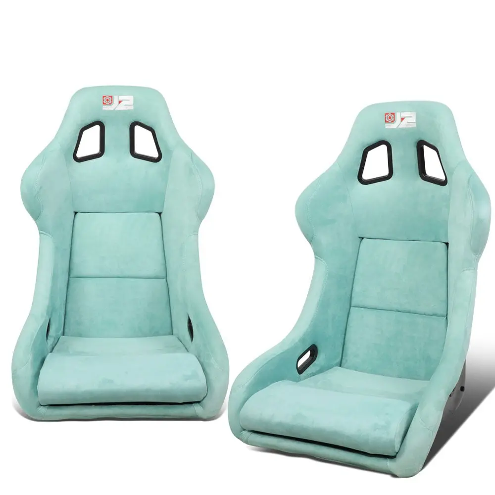 J2 Engineering J2-Rs-004-Lb (Large) Fixed Position Bucket Racing Seat W/Slider (Lake Blue) 1