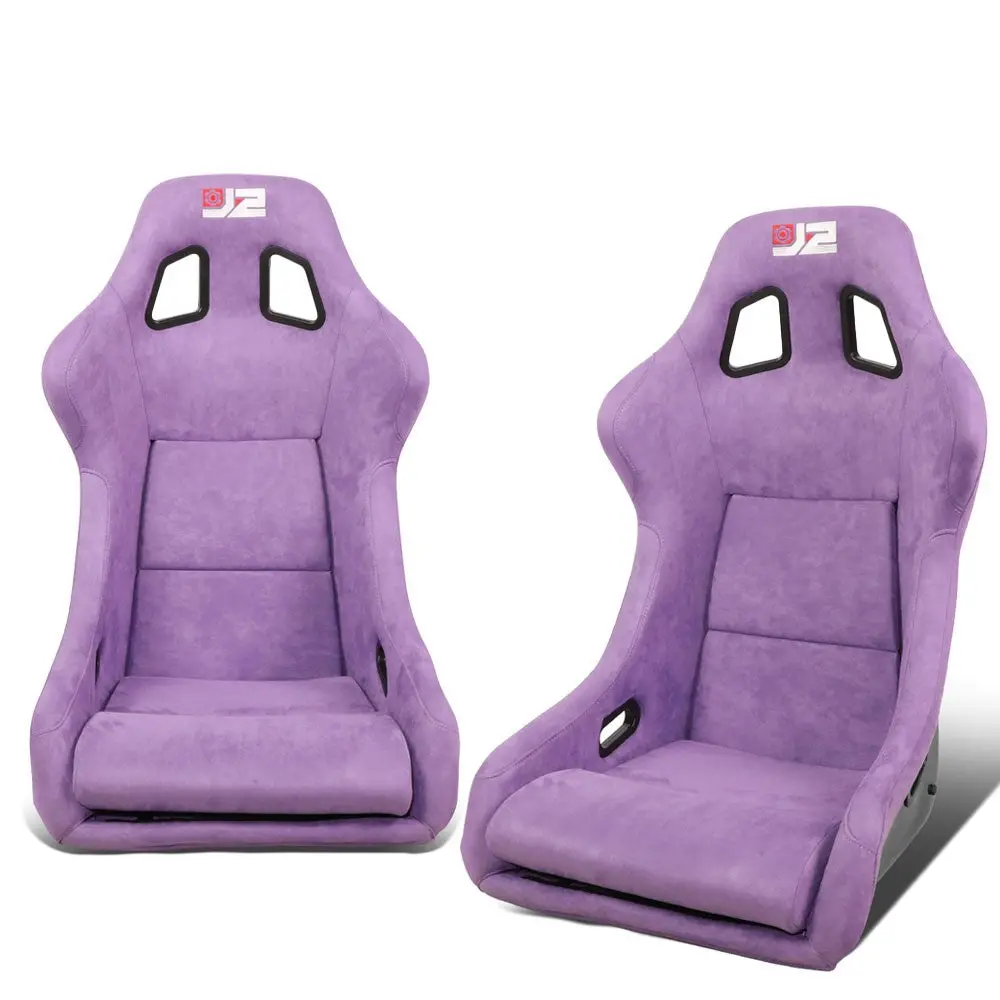 J2 Engineering J2-Rs-004-Pp (Large) Fixed Position Bucket Racing Seat W/Slider (Purple) 1