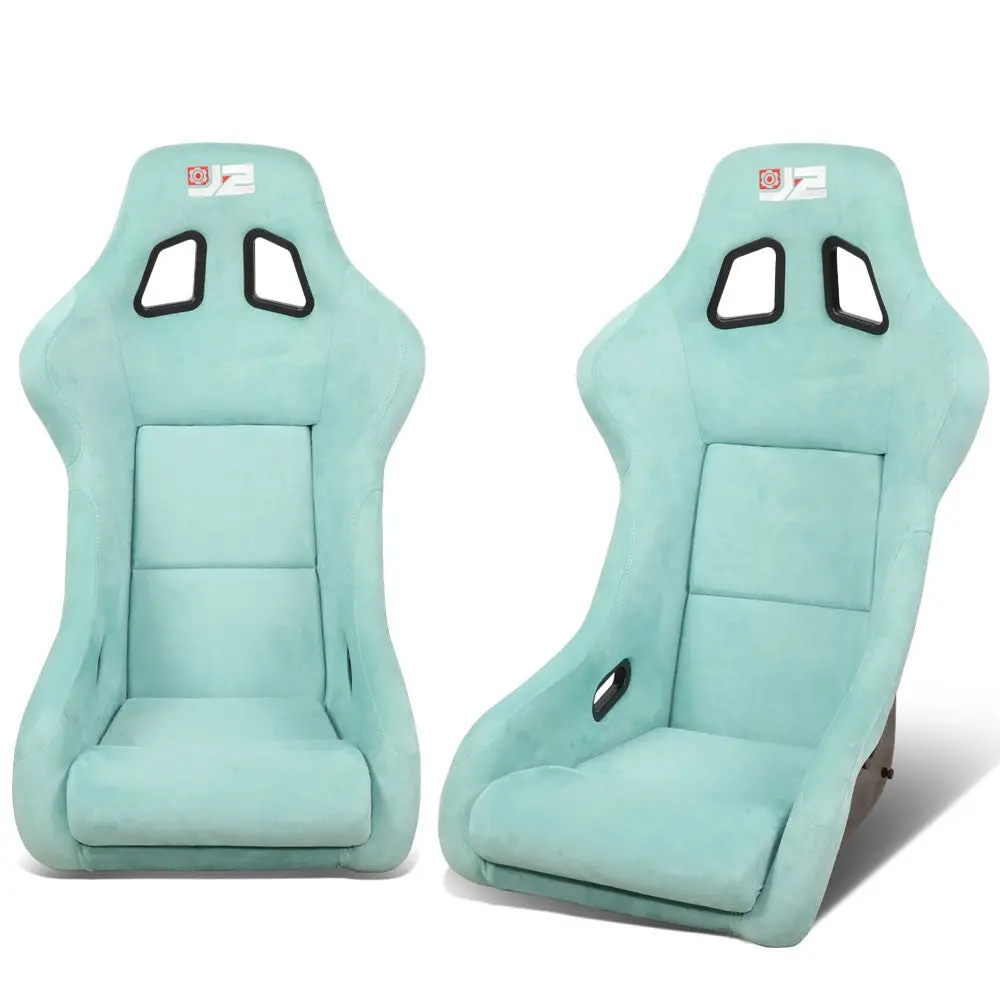 J2 Engineering J2-Rs-005-Lb (Medium) Fixed Position Bucket Racing Seat W/Slider (Lake Blue) 1