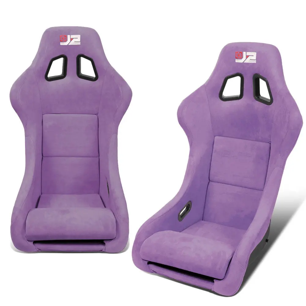 J2 Engineering J2-Rs-005-Pp (Medium) Fixed Position Bucket Racing Seat W/Slider (Purple) 1