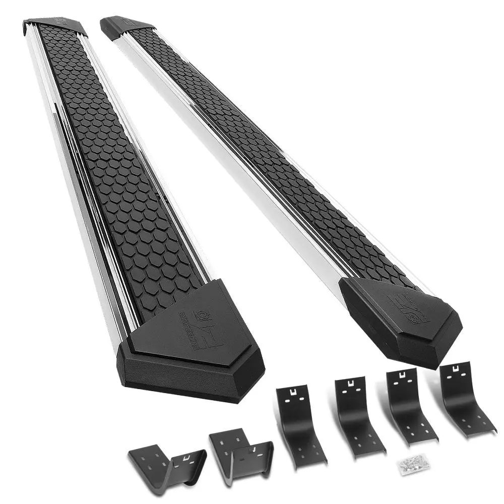 (J2 Honeycomb Pad Metal) Running Board Nerf Bar For 09-18 Ram 1500/19+ Ram 1500 Classic [Extended Cab] 1