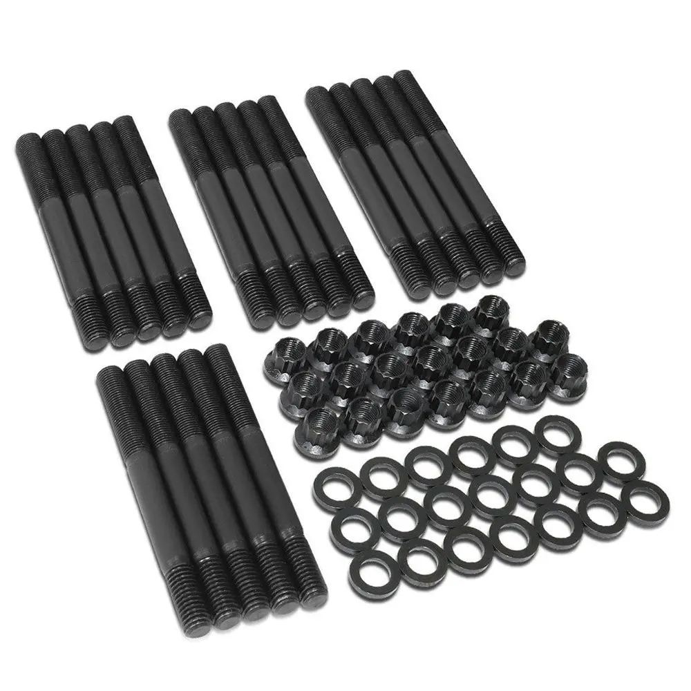Bfc 12Point Cylinder Head Studs Bolts For 63-01 Ford Small Block Windsor 4.7 5.0 1