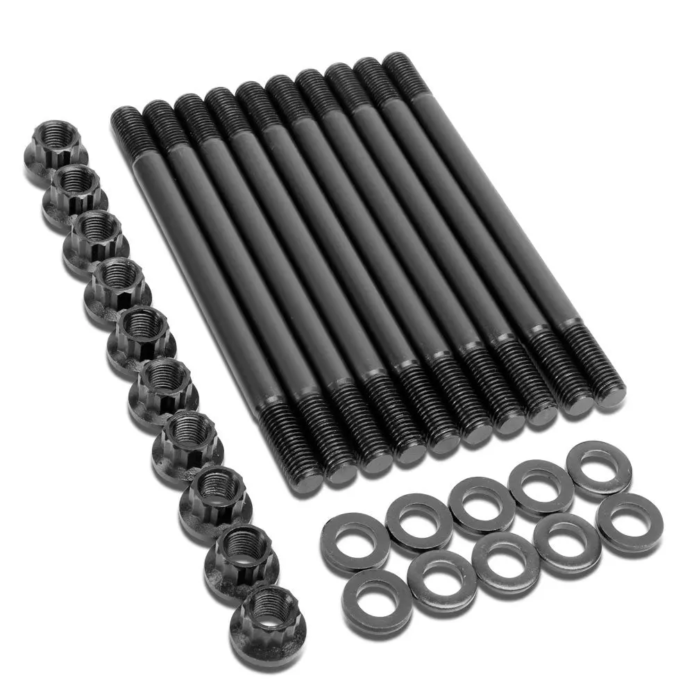 Bfc 12-Point Cylinder Head Studs Bolts For 03-09 Chrysler Pt Cruiser 2.4L Turbo 1
