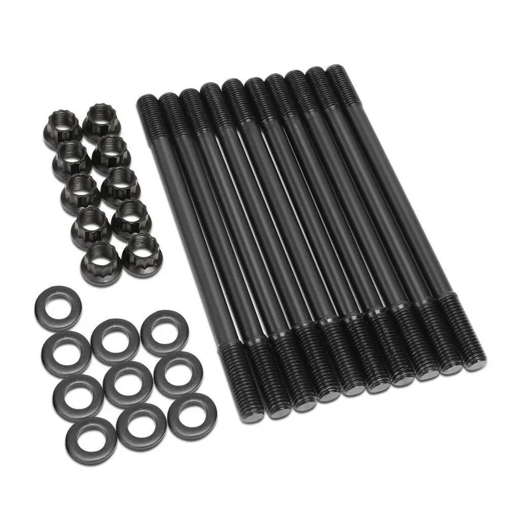 Bfc 12-Point Cylinder Head Studs Bolts For 91-01 Nissan Sentra Se Ser 2.0L 1