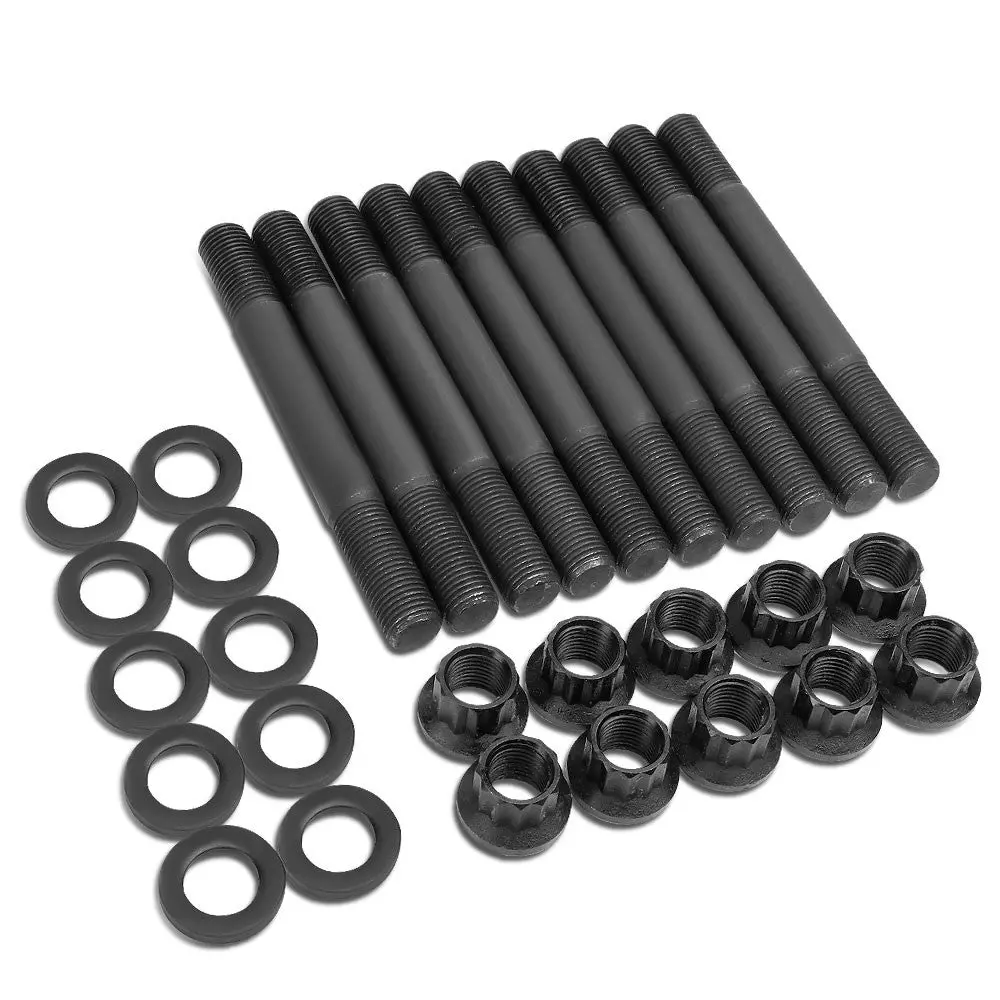 Bfc 12-Point Cylinder Head Studs Bolts For 90-94 Mitsubishi Eclipse 4G63 1