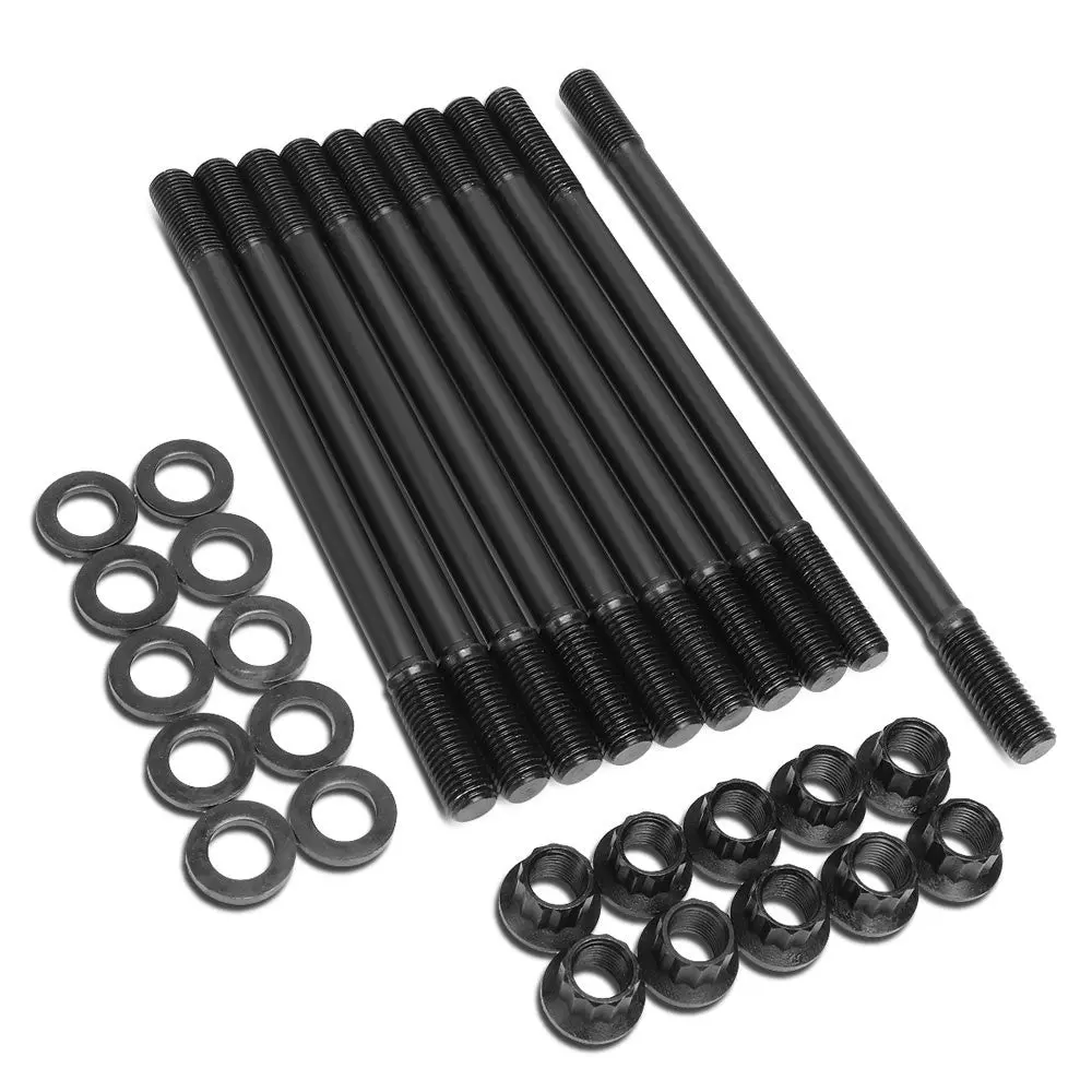 Bfc 12-Point Cylinder Head Studs Bolts For 92-96 Prelude 2.2L F22a1/2.3L H23a1 1