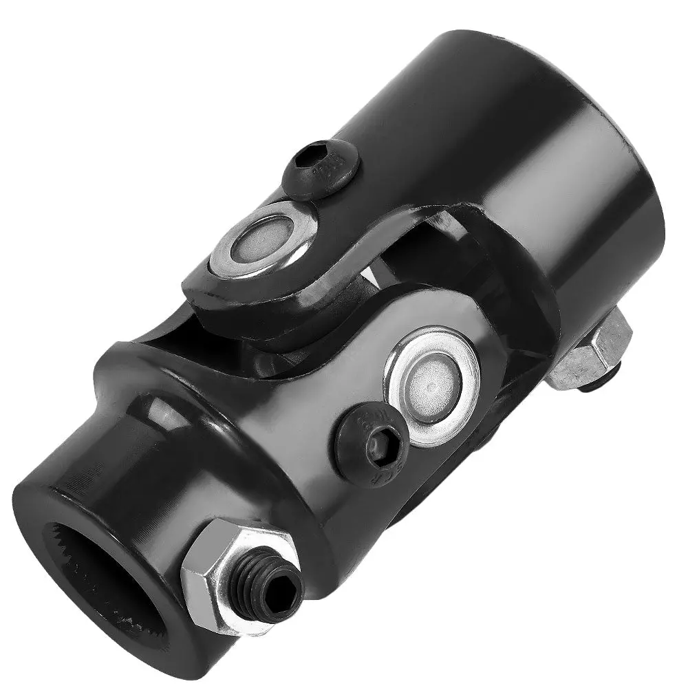 Universal [3/4" 36 Spline To 1" Dd] [3.2" Length] 40Cr Steel Steering Shaft Column Single U-Joint 1