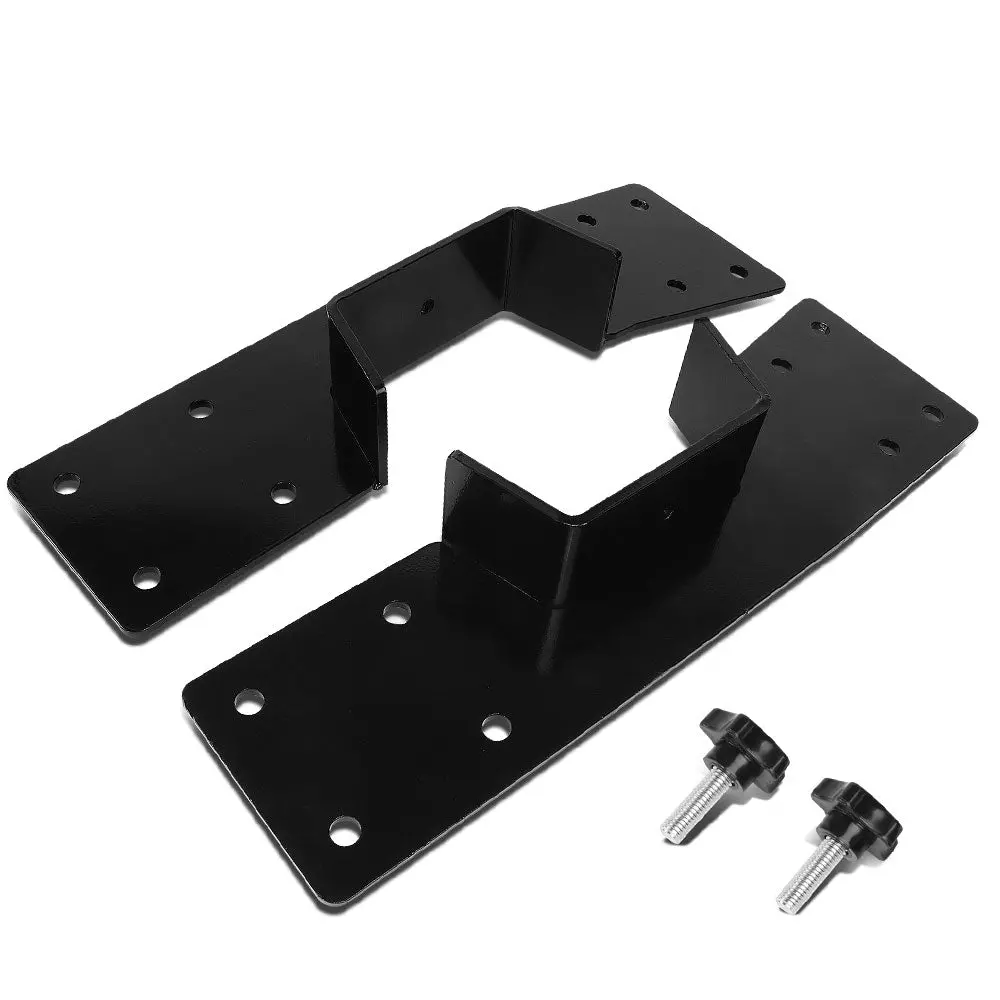 1/4" Steel Rear Axle Lowering C-Notch Bracket Kit [Adds 3.75" Frame Clearance] For 99-07 Silverado/Sierra 1500 & Classic 1
