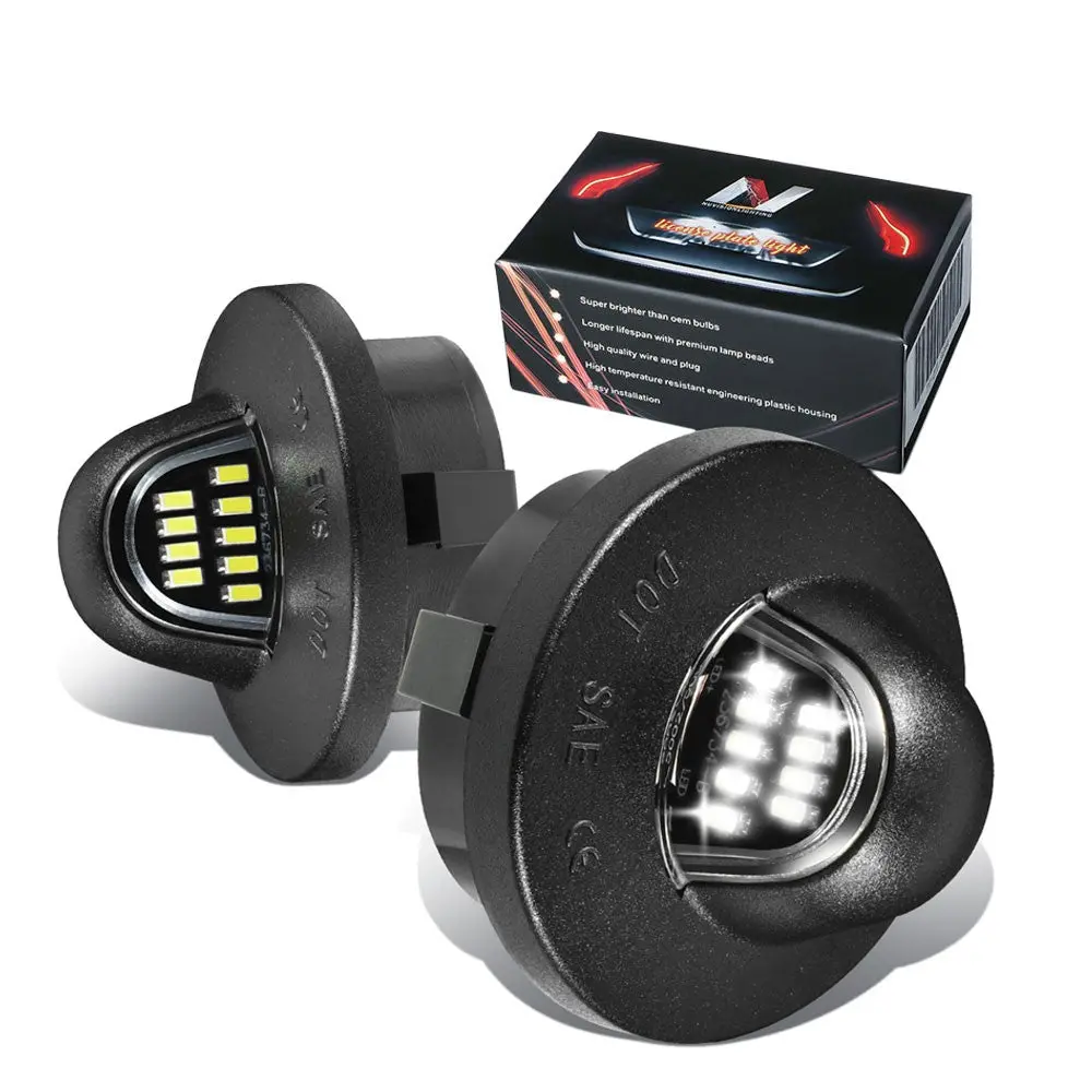 Nuvision Lpl-Ztl-9071 White Led Rear License Plate Light For 92-14 F-150/99-16 F-Series Super Duty 1