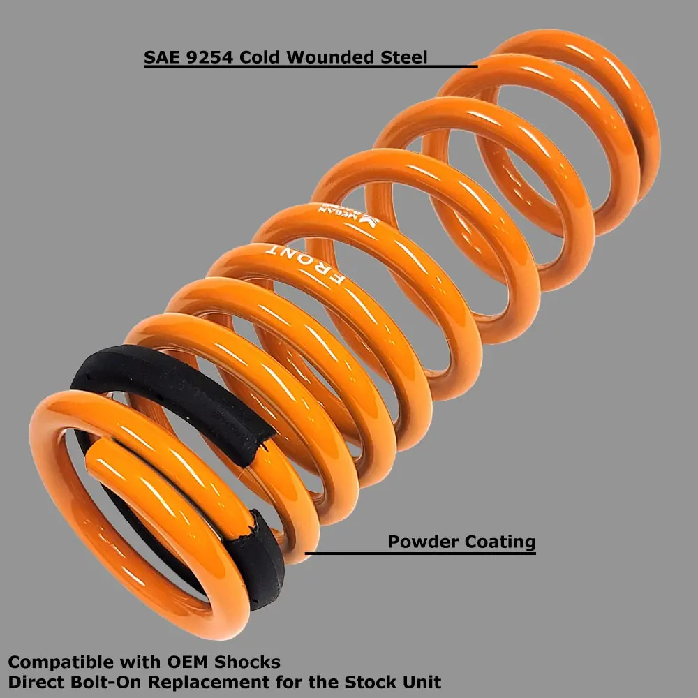 Orange 1.75" Drop Megan Race Lowering Spring Coil For 92-00 Civic/94-01 Integra 2