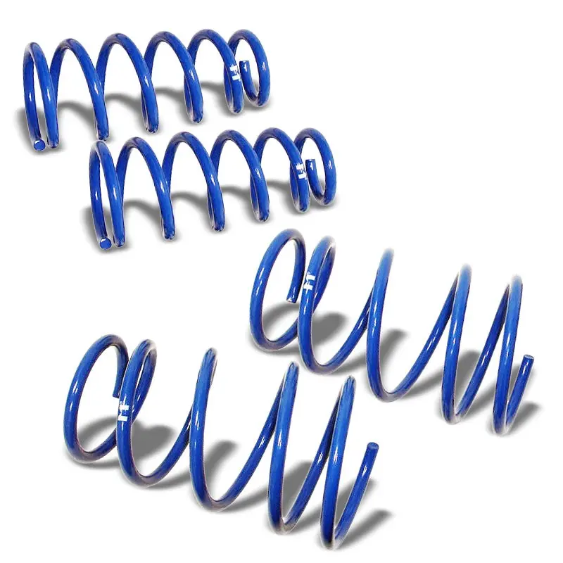 Blue 1.75" Drop Manzo Race Sport Lowering Spring Coil For 92-99 Honda Prelude 1