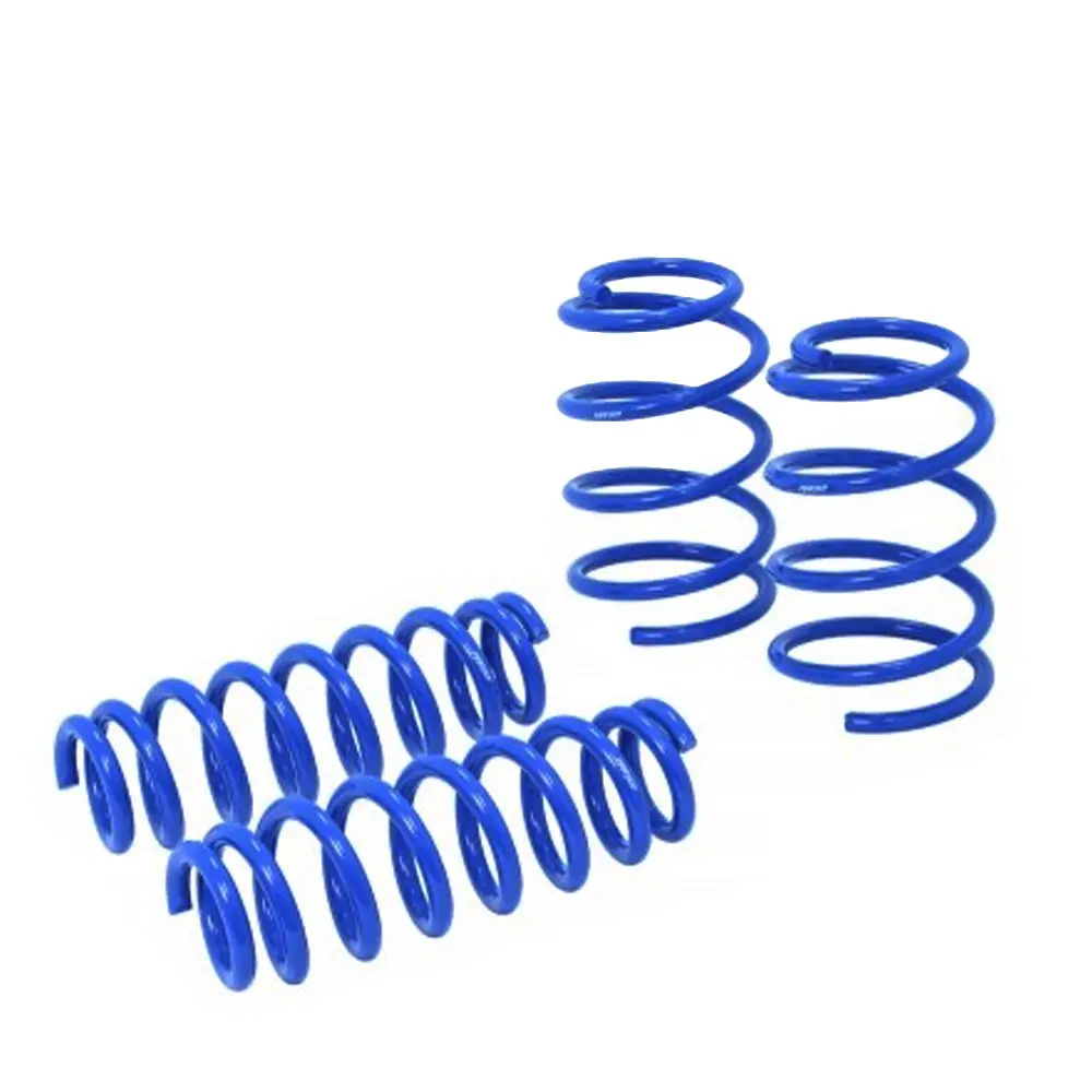 Manzo Blue Street-Version Front/Rear Lowering Springs Kit For 06-11 3-Series 4Dr E90 1