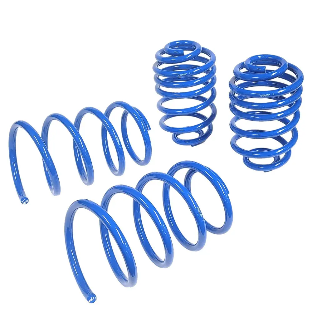 Blue 1.9" Drop Manzo Racing Performance Lowering Spring For 05-10 Chevy Cobalt 1