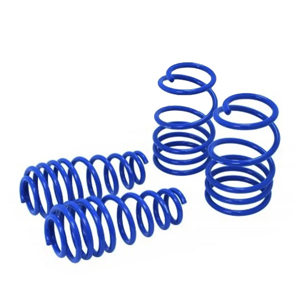 Manzo Blue Street-Version Front/Rear Lowering Springs Kit For 05-14 Mustang D2c 1