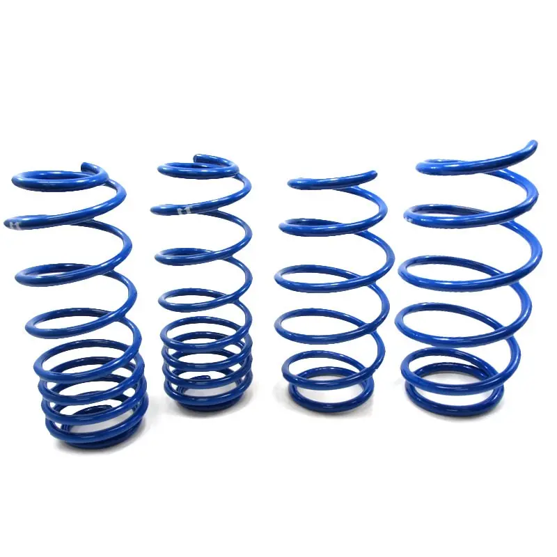 Blue 1.5" Drop Manzo Racing Performance Lowering Spring For 06-11 Toyota Yaris Xp90 1