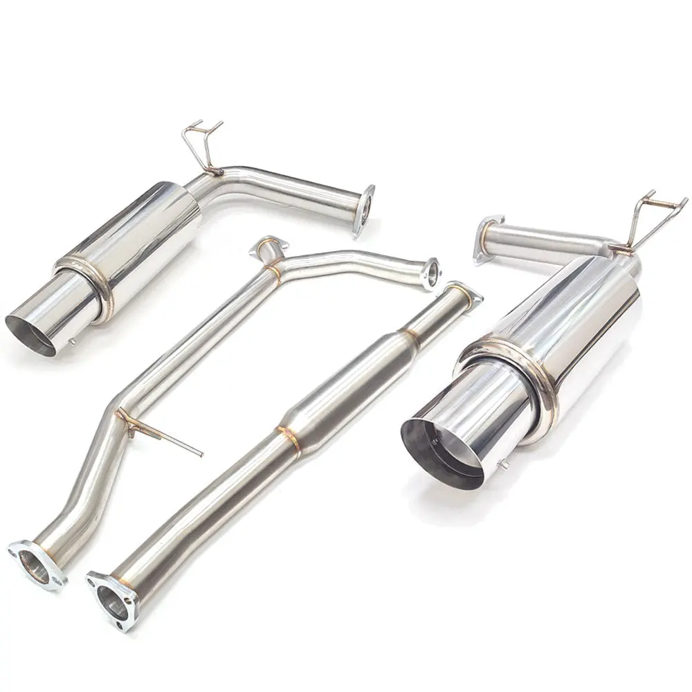 Megan Ds Series Stainless Catback Exhaust System Dual Tip With Silencer For 04-08 Acura Tsx Cl9 1