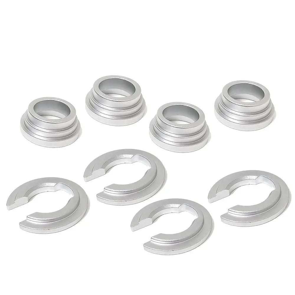 Manzo Silver Rear Subframe Vibration Collars Insert For Nissan 240Sx S13 S14 S15 / 300Zx Z32 / Skyline R32 R33 R34 1