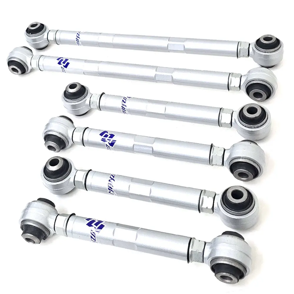 Manzo 6Pcs Rear Camber + Toe + Control Arm For Bmw 08-13 1-Series E82 E88 / 06-11 3-Series E90 E91 E92 E93 1
