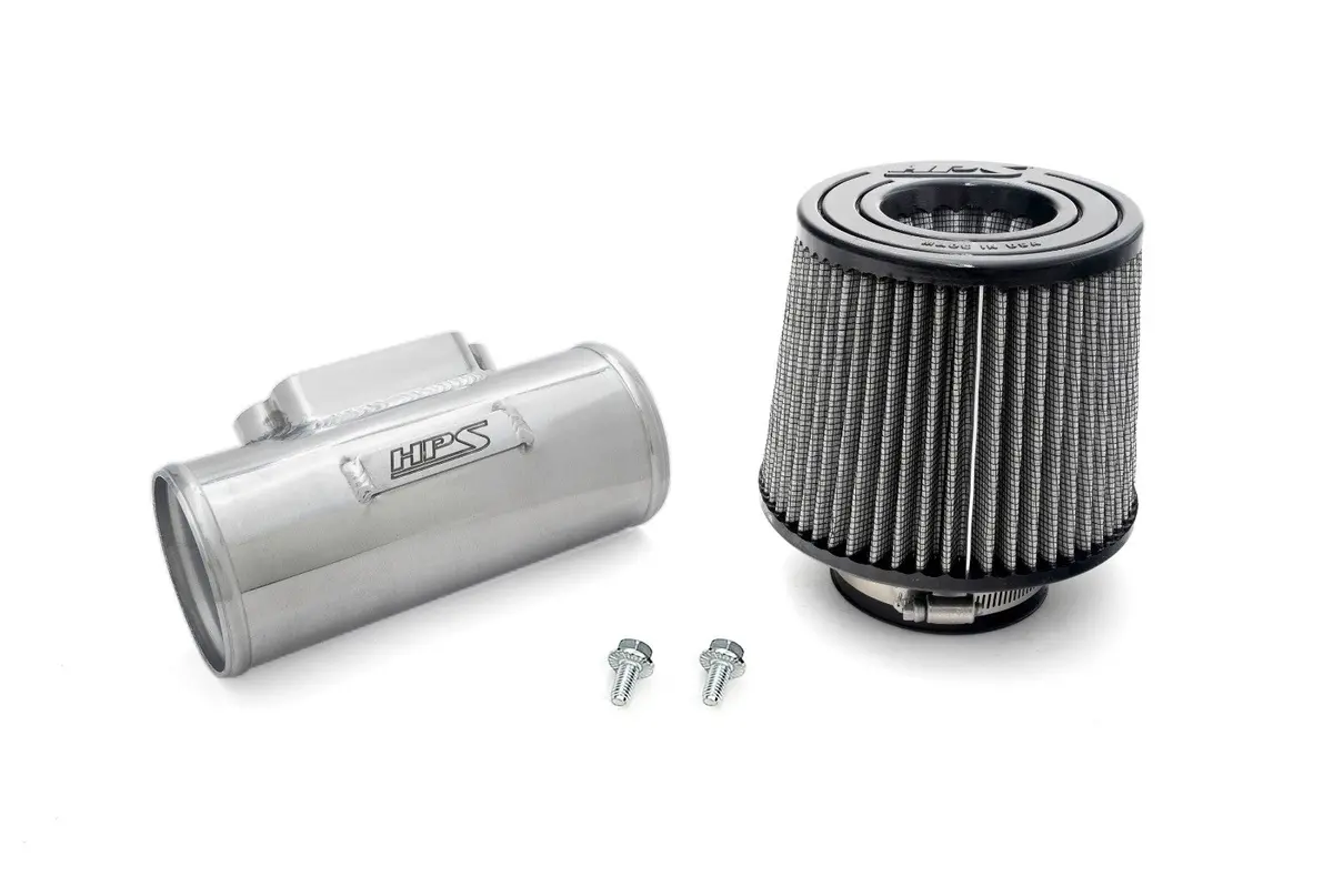 Hps 3" Maf Sensor Housing + Open Top Dual Cone Air Filter 6.5" Length For Lexus/Toyota 2Jz 1Mz 1Uz Engine 1