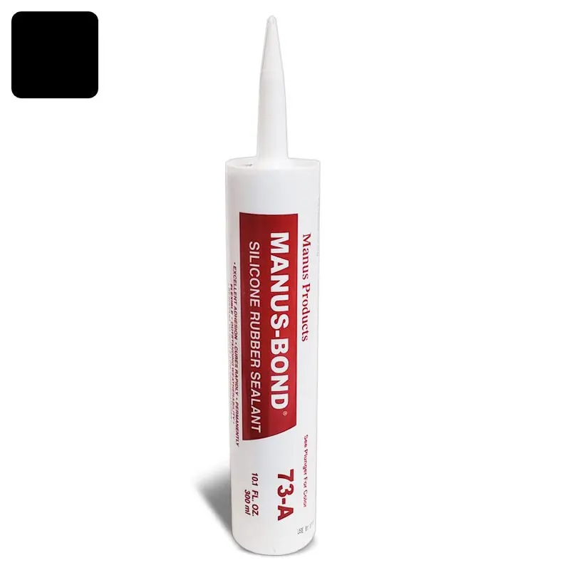 Manus-Bond 73-A Industrial/Repair Sealant Sealer 300Ml Silicone Rubber Black 1