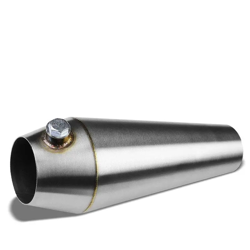 2.50"-3.00" 16 Guage Ss Weld-On Racing Megaphone For Exhaust Downpipe Header 1