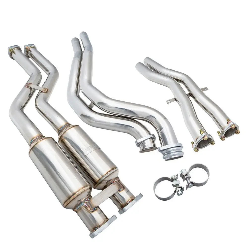 Megan Racing Stainless Performance Design Exhaust Mid Pipe For 01-06 Bmw M3 E46 1