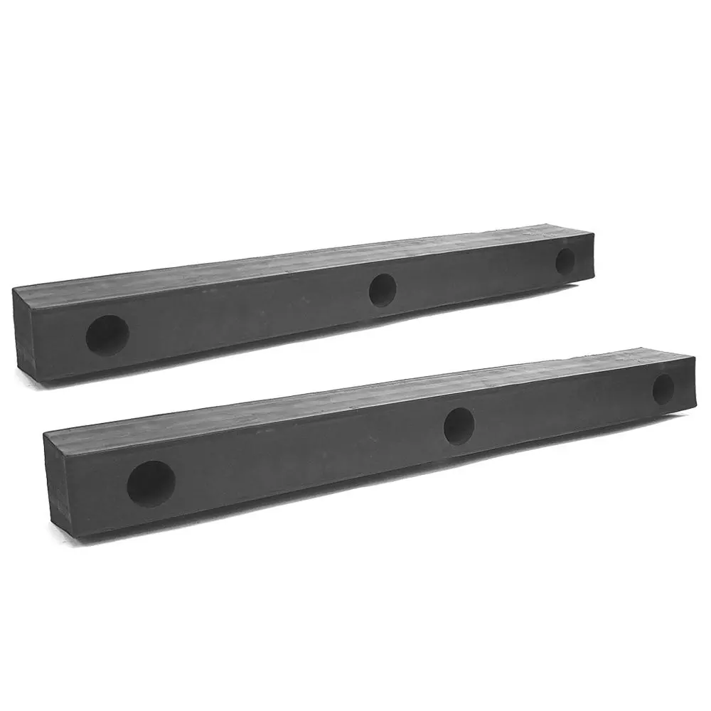 2X Square Rectangular 3 Hole 24" X 2-1/2" X 3" Dock Bumper Semi Truck Trailer 1
