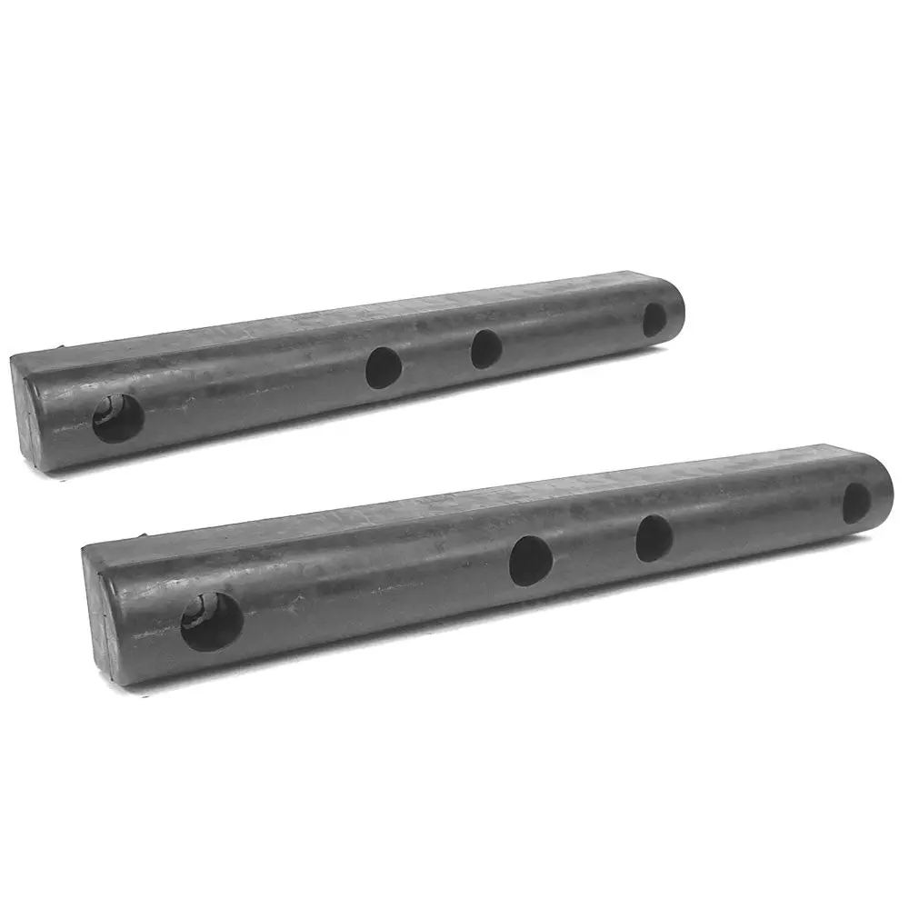 2X D-Shape Rectangular 4 Hole 24" X 3" X 3" Dock Bumper Semi Truck Trailer 1