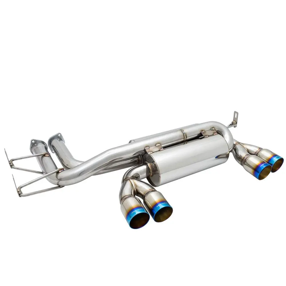 Megan Supremo Abe Exhaust System Burnt Blue Rolled Tip For 01-06 Bmw M3 E46 1