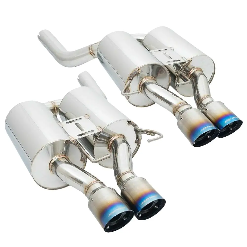 Megan Abe Exhaust System 3.5" Quad Blue Titanium Tips For 05-10 Bmw M5 E60 1