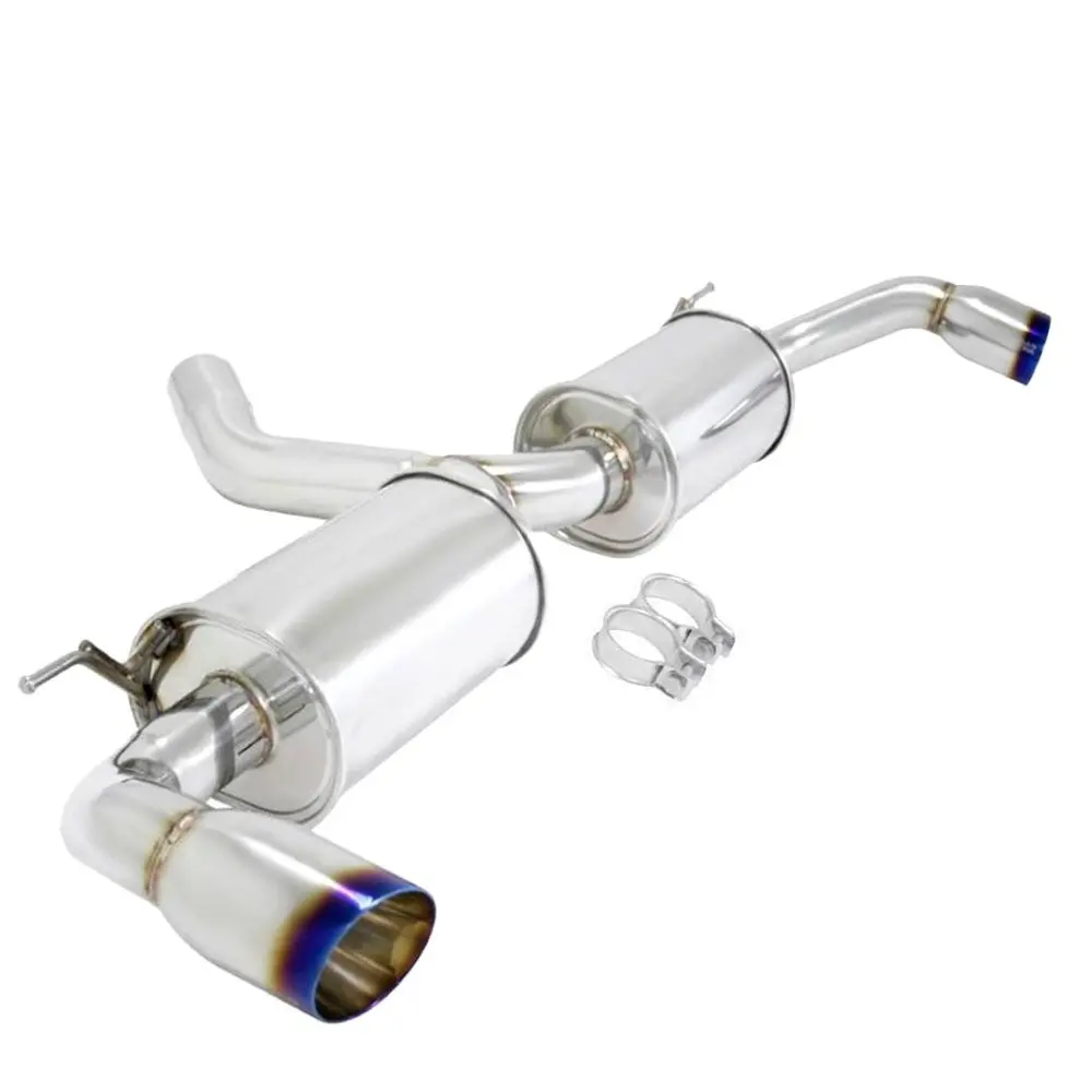 Megan Supremo Abe Exhaust System 3.5" Burnt Rolled Tip For 07-13 Bmw X5 L6 E70 1