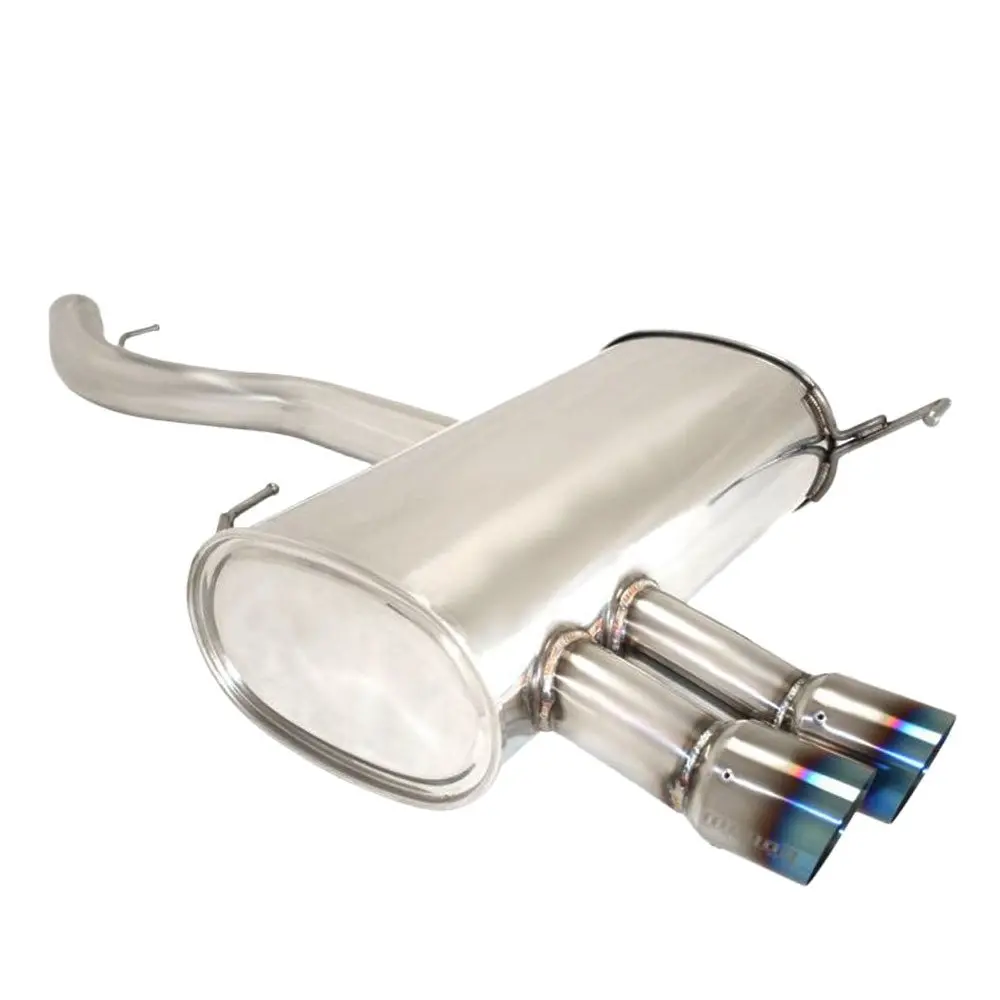 Megan Supremo Abe Exhaust System Blue Tips For 07-11 Bmw E90 E92 2Dr 4Dr 1