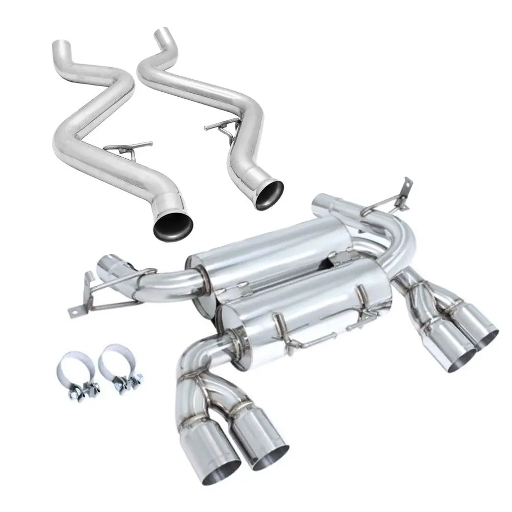 Megan Supremo Abe Exhaust System Rolled Tip For 08-13 Bmw M3 E90 4Dr 1