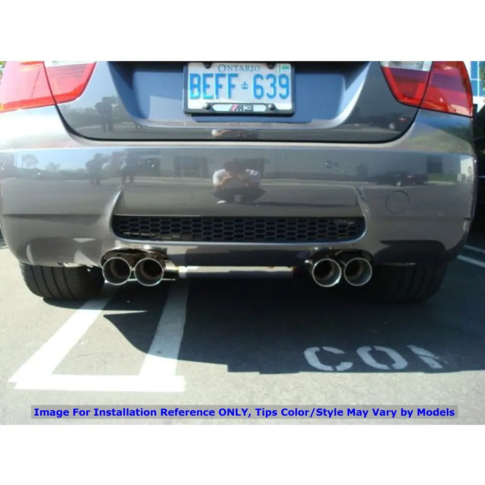 Megan Supremo Abe Exhaust System Rolled Tip For 08-13 Bmw M3 E90 4Dr 2