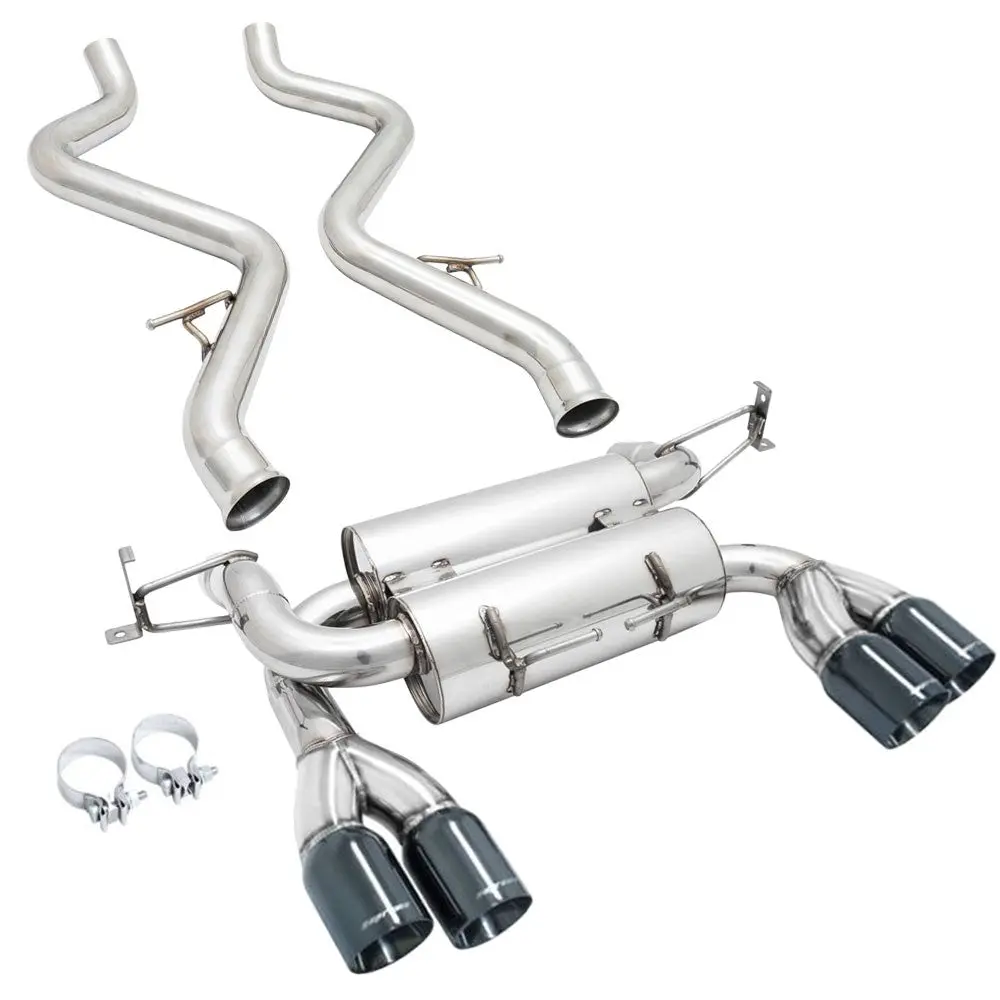 Megan Supremo Abe Exhaust System Black Chrome Tip For 08-13 Bmw M3 E92 2Dr 1