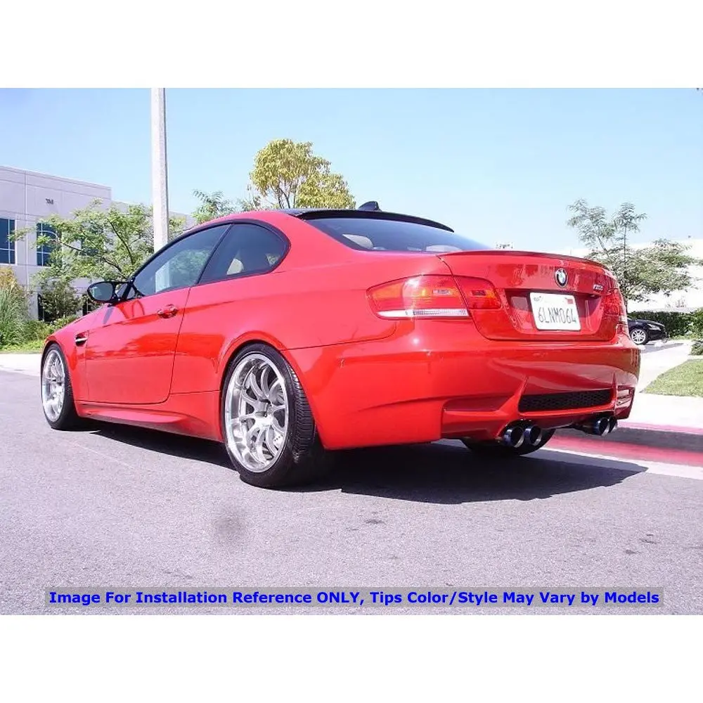 Megan Supremo Abe Exhaust System Burnt Blue Tips For 08-13 Bmw M3 E92 2Dr 2