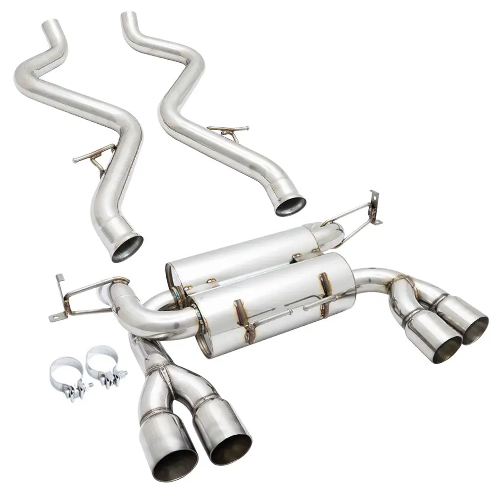 Megan Supremo Abe Exhaust System Rolled Tip For 08-13 Bmw M3 E92 2Dr 1