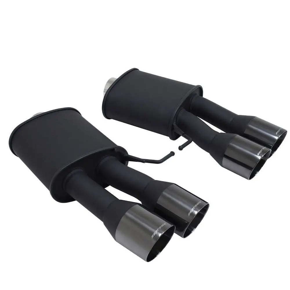 Megan Supremo Abe Exhaust System Black Chrome Tip For 11-16 Bmw M5 F10 4Dr 1